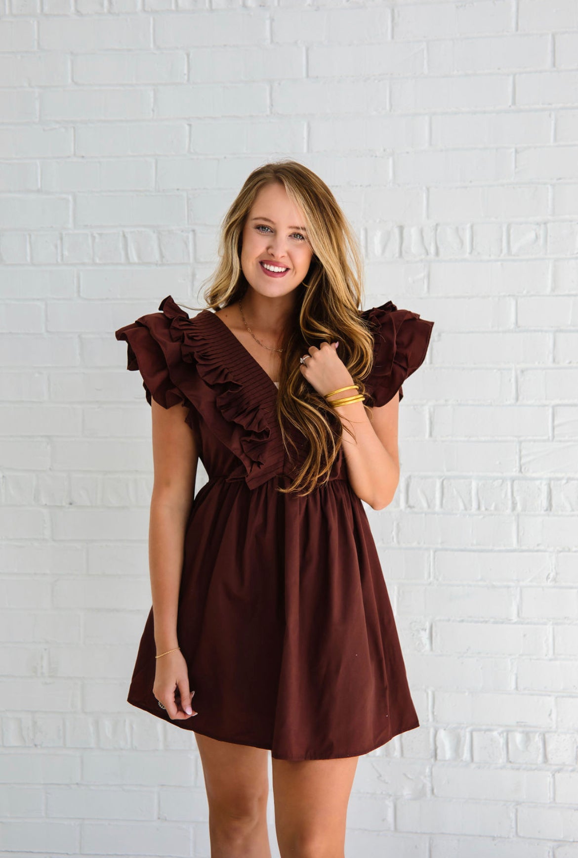 Picture Perfect Brown Dress