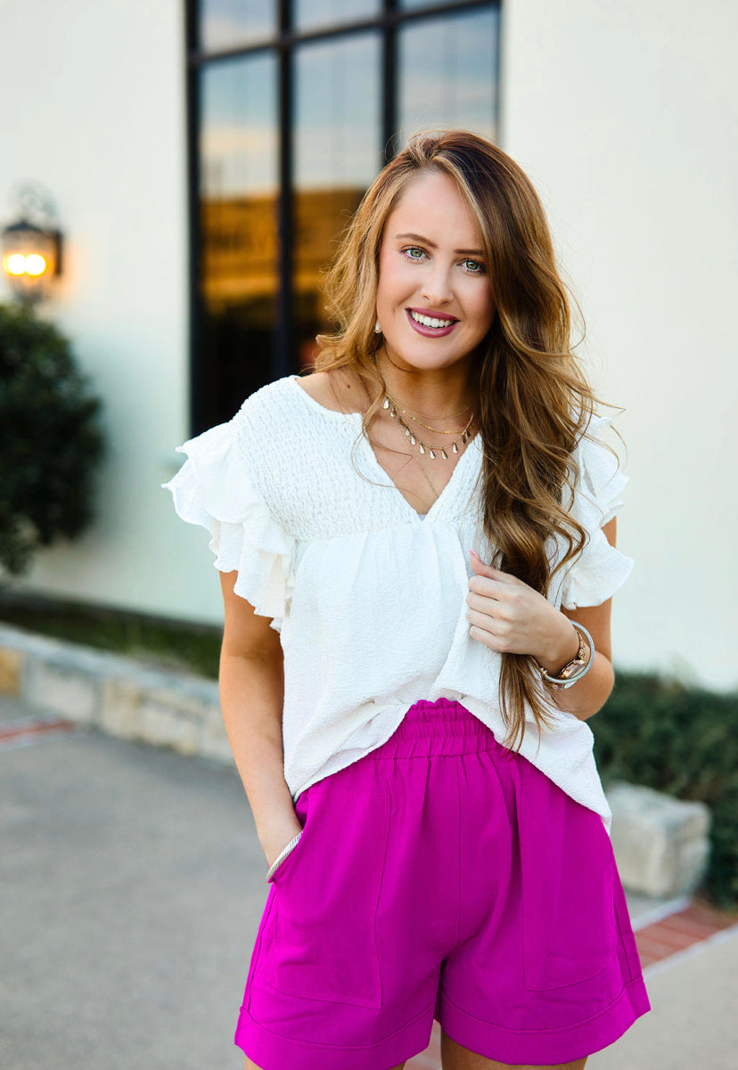 Magenta Shorts